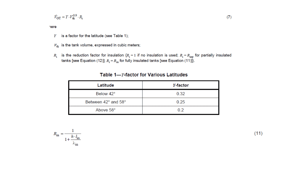 Thermal outbreathing equations